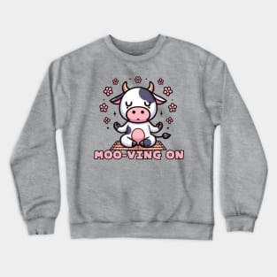 Cow Yoga instructor Crewneck Sweatshirt